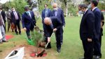 Uzbek FM plants sapling in MOFA Islamabad Uzbek FM plants sapling in MOFA Islamabad