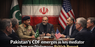 Pakistan’s CDF emerges as key mediator in Iran war diplomacy: British media