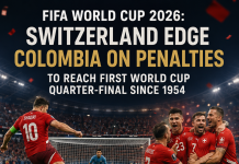 Switzerland Edge Colombia on Penalties to Reach First World Cup Quarter-final Since 1954